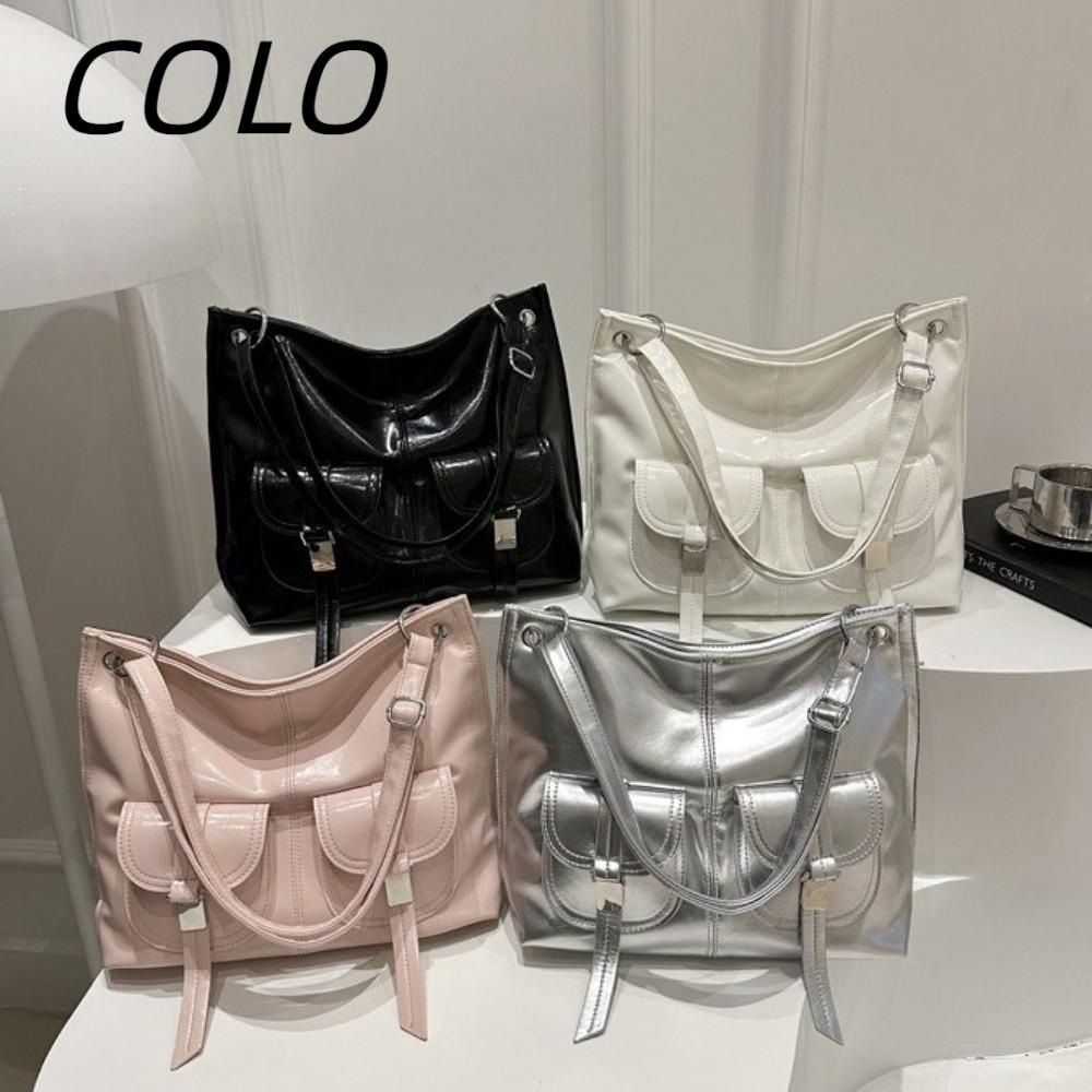 กระเป๋าโท้ตวินเทจ COLO ปรับสายได้ ดีไซน์ซองมัลติพอช ความจุขนาดใหญ่ ...