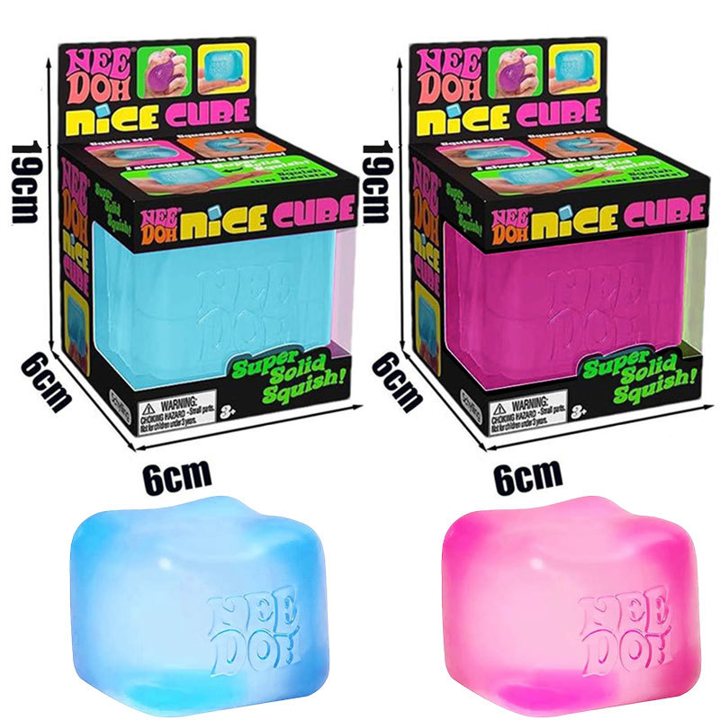 Needoh Nice Cube Pinch Toy super ssolid squishSoft Sensory Squeeze Toy ...
