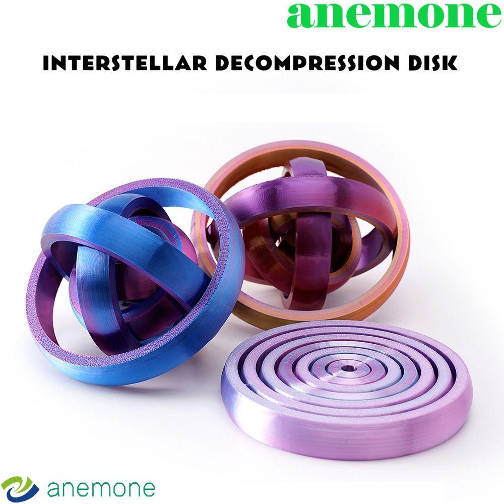 ANEMONE รอบหมุนของเล่น, 3D พิมพ์ AntiAnxiety Fractal Fidget Disc ...