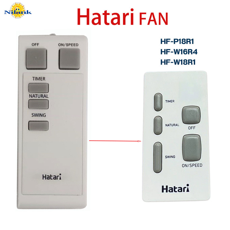 รีโมทพัดลม Hatari ,Remote Hatari เหมาะกับพัดลมประเภทติดผนังและตั้งพื้น ...