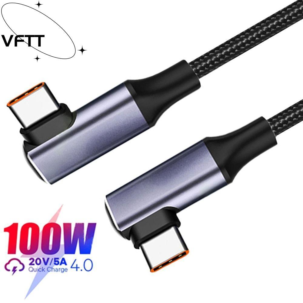 VFTT สายชาร์จเร็ว Double Elbow Emarker Chip 20V 5A PD 100W | Shopee ...