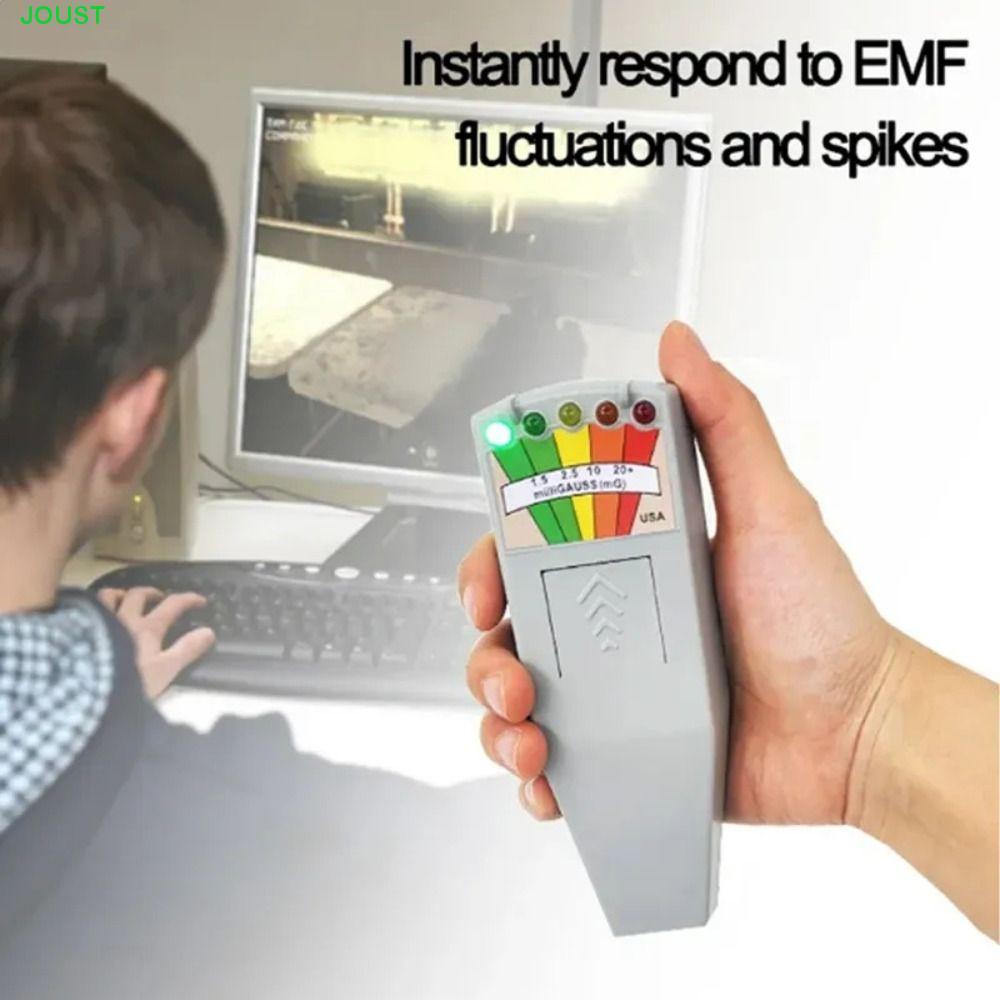 JOUST เครื่องทดสอบรังสีแม่เหล็กไฟฟ้า, EMF Reader LCD Digital EMF Gauss ...