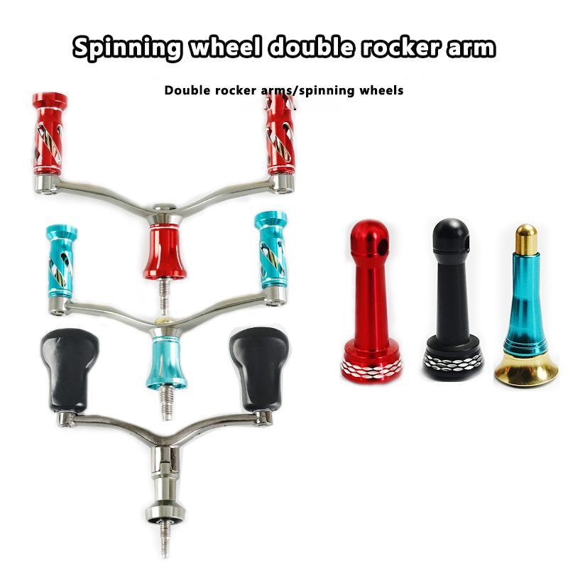 Technicolorsuper ล้อตกปลา Grip ล้อปลาล้อ Double Shake Handle CNC Metal ...