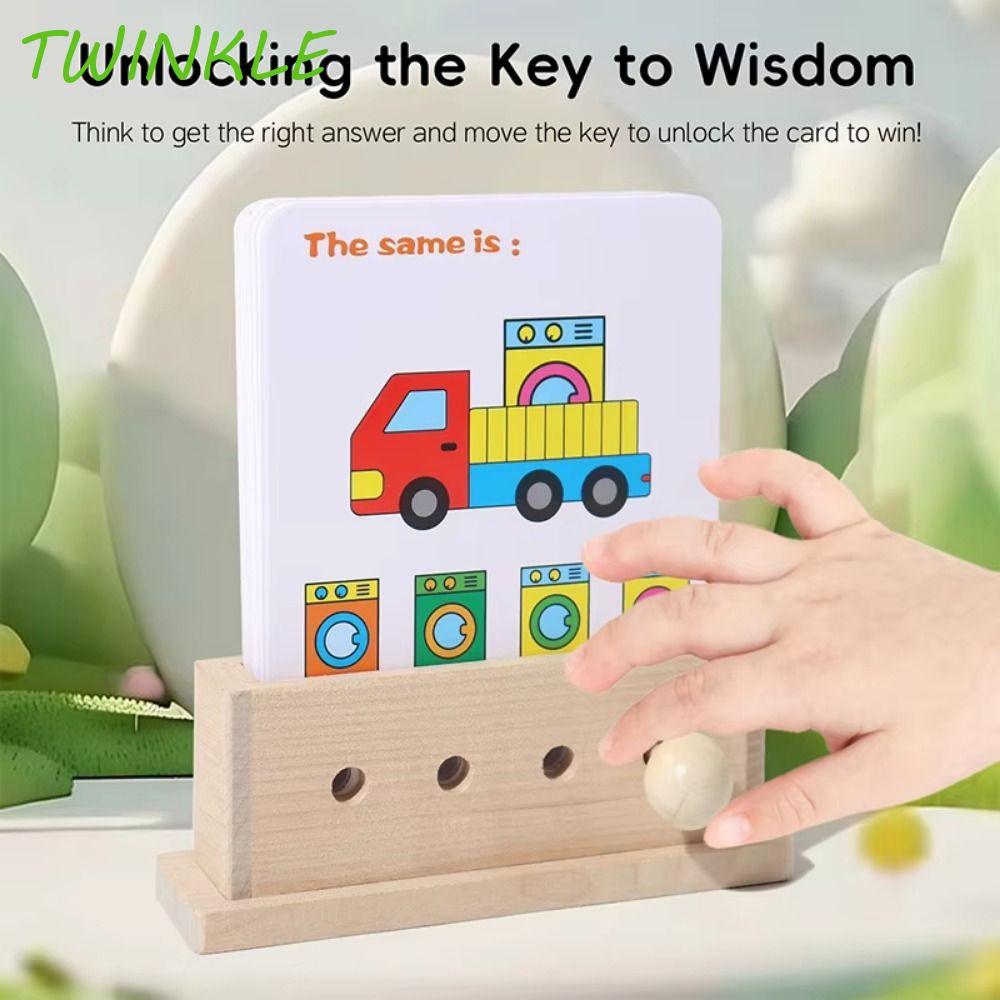 TWINKLE1 ภาษาอังกฤษ Logic Key เกมปริศนา, Early Educational 3D Logic Key ...