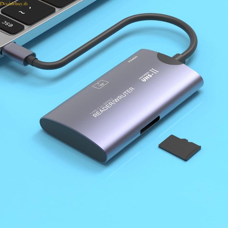 Doublebuy 480Mbps Fast Transfer เครื่องอ่านการ์ด USB C TF CF พร้อม USB ...