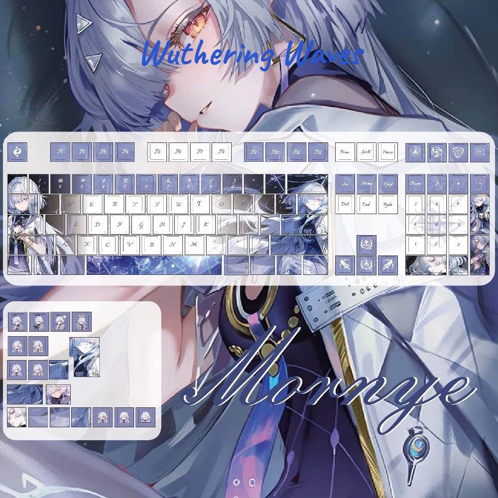 Wuthering Waves Mornye Keycaps 120 คีย์โปรไฟล์เชอร์รี่ PBT Wooting Aula ...