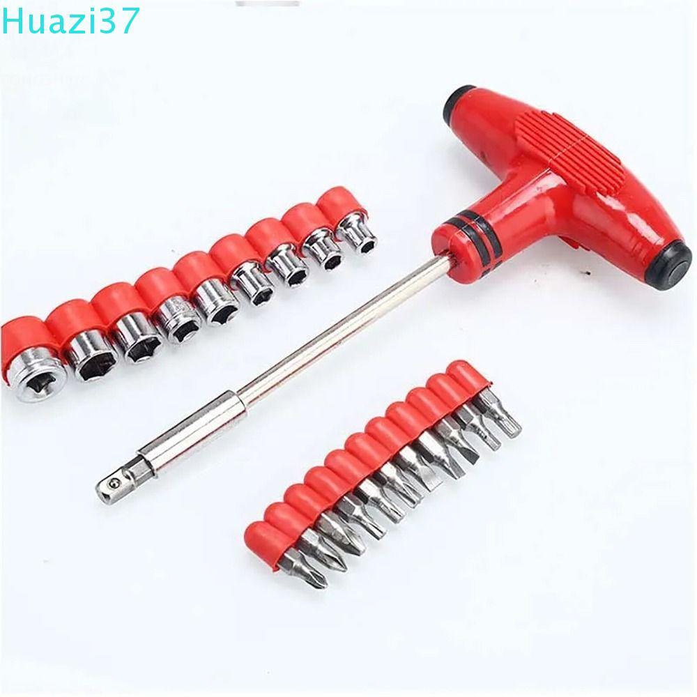 COMAME 21 ชิ้น/เซ็ตไขควงชุด Bit, Hex Socket ผสมประแจ T-handle, หลายหัว ...