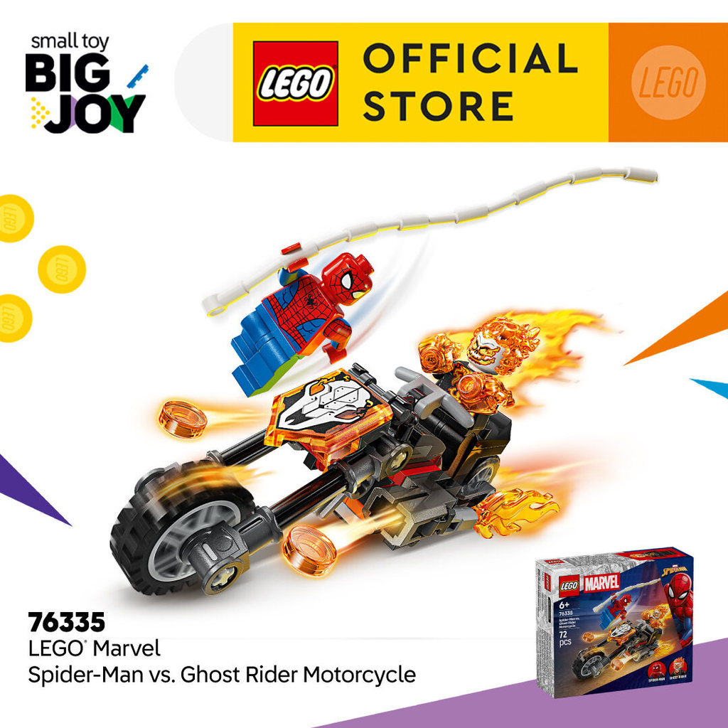 LEGO Super Heroes Marvel 76335 Spider-Man vs. Ghost Rider Motorcycle ...