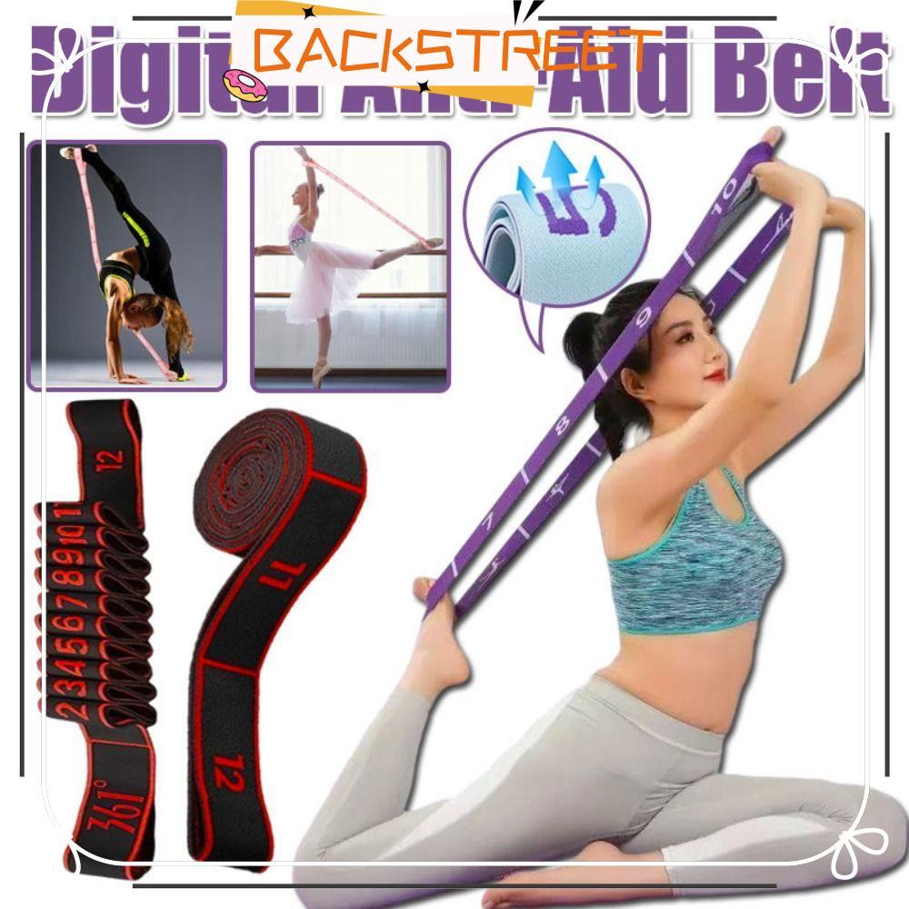 BACKSTAGE Yoga Stretch Band, Multi-stage Adjustable Dance Stretch Band ...