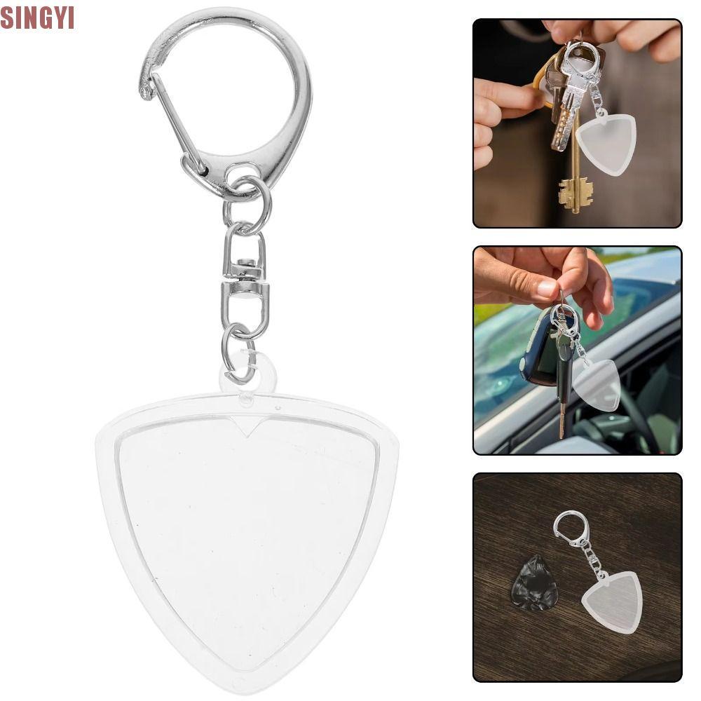 SINGYI Guitar Pick Collection Box, Guitarists Storage Transparent ...