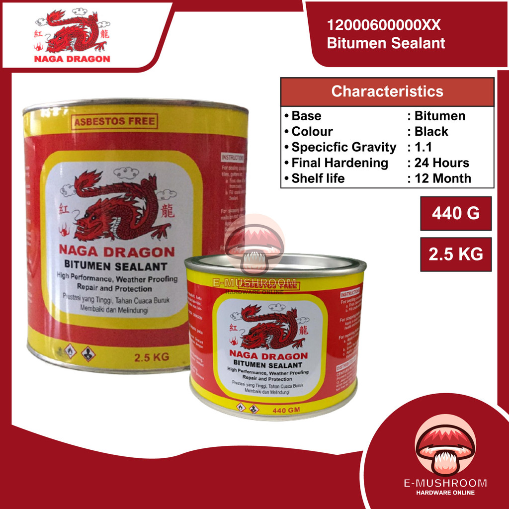 Dragon Bitumen 440gm / 2.5KG เคลือบซีลกันน้ํารั่วซ่อมแมว Kalis Air ...
