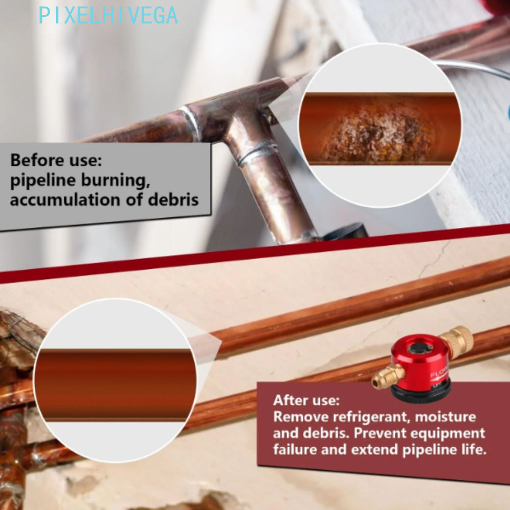 PIXELHIVEGA ไนโตรเจน Purge Regulator, 1/4 นิ้ว Connector Brazing ...