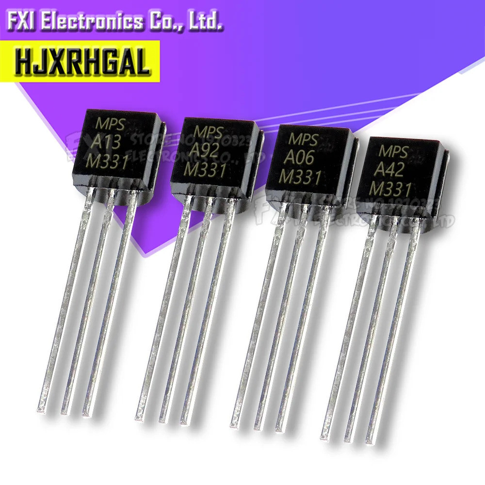 100 MPSA42 A42 TO-92 TO92 Triode ทรานซิสเตอร์ MPSA06 MPSA13 MPSA18 ...
