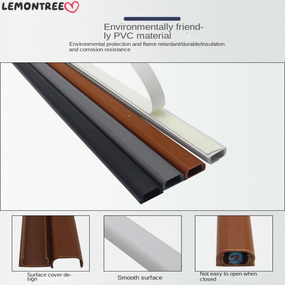 LEMONTREE ฝาครอบสายไฟพื้น, ป้องกันการอัดขึ้นรูปทนทานตัวป้องกันสายไฟ, ฝา ...