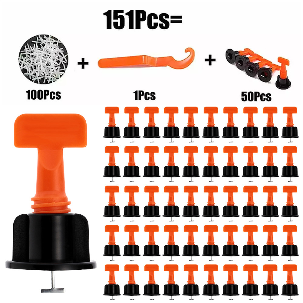 COD 151 ชิ้น Leveler Locator Spacers กระเบื้องวางระดับ Wedges Alignment ...