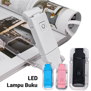 โคมไฟอ่านหนังสือ LED ป้องกันแสงสะท้อน แบบพับพกพา พร้อมคลิป USB ชาร์จไฟ