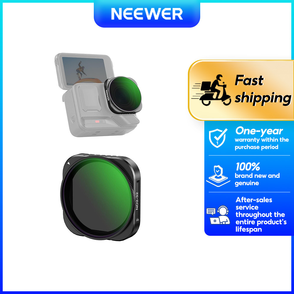 NEEWER Variabele ND Filter Compatibel Met Insta360 Ace Pro Insta 360 2 Nd2 32 Action Camera Lens Accessoires Niet Bijgewerkte Versie Opnieuw Ontworpen Ronde Achthoekige 3282198313