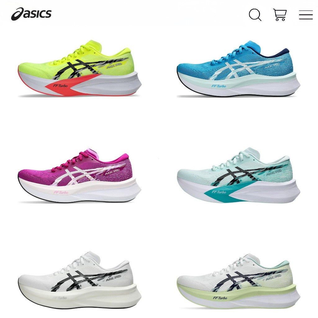 ASICS Magic Speed 4 Paris Olympics รองเท้าวิ่งนุ่มสบายเรืองแสงสีเหลือง ...