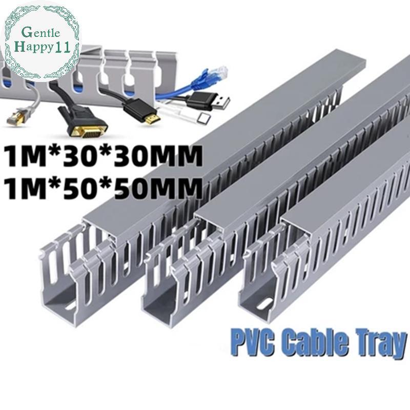 GentleHappy สาย PVC Raceway สีเทาสายไฟเปิดสล็อตสายไฟสําหรับสายไฟภายใต้ ...