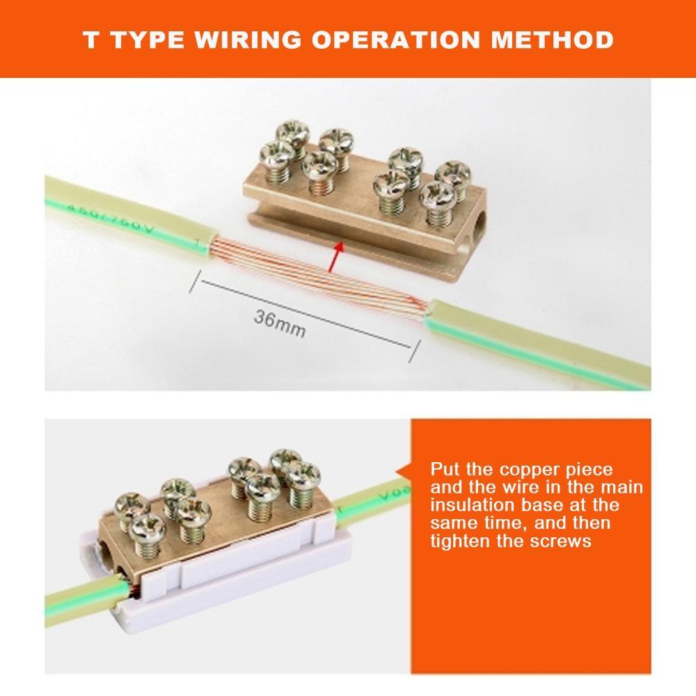 FEPS 5 ชิ้น Parallel Spliter, 2.5-16mm2 1000V Terminal Spliter ...