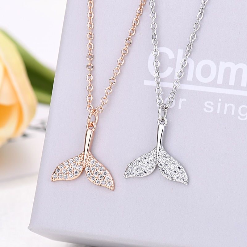 สร้อยคอนีออนแบบ Fishtail Clavicle Chain เครื่องประดับแฟชั่นสำหรับเป็น ...