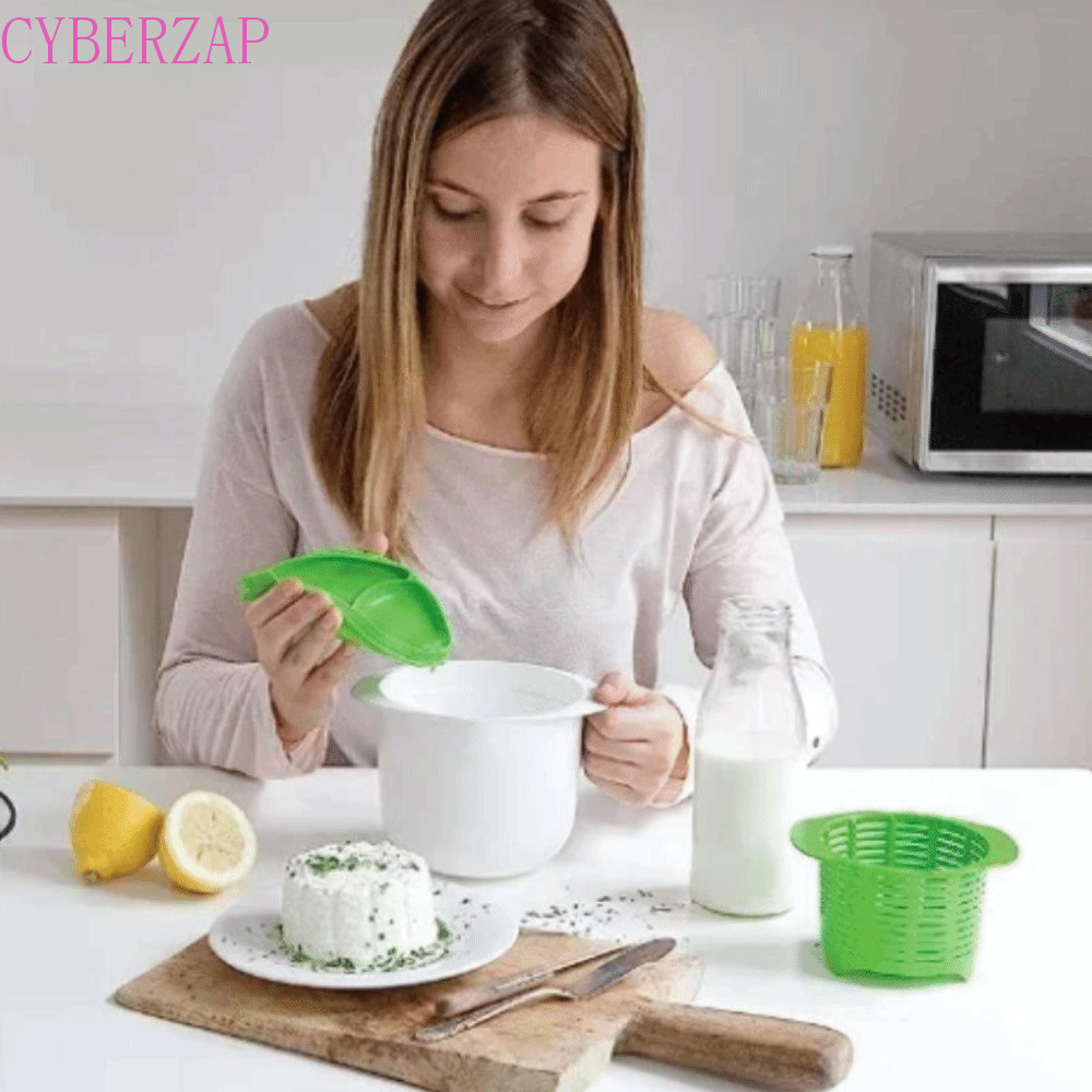 CYBERZAP Cheese Whey Draining Filter, ซิลิโคนเครื่องทําชีสไมโครเวฟมือ ...