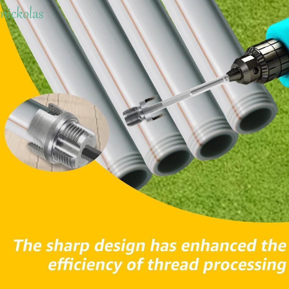 NICKOLAS ท่อ Threader, 1 นิ้วภายนอกภายใน PVC PPR Threading Tap, ที่มี ...