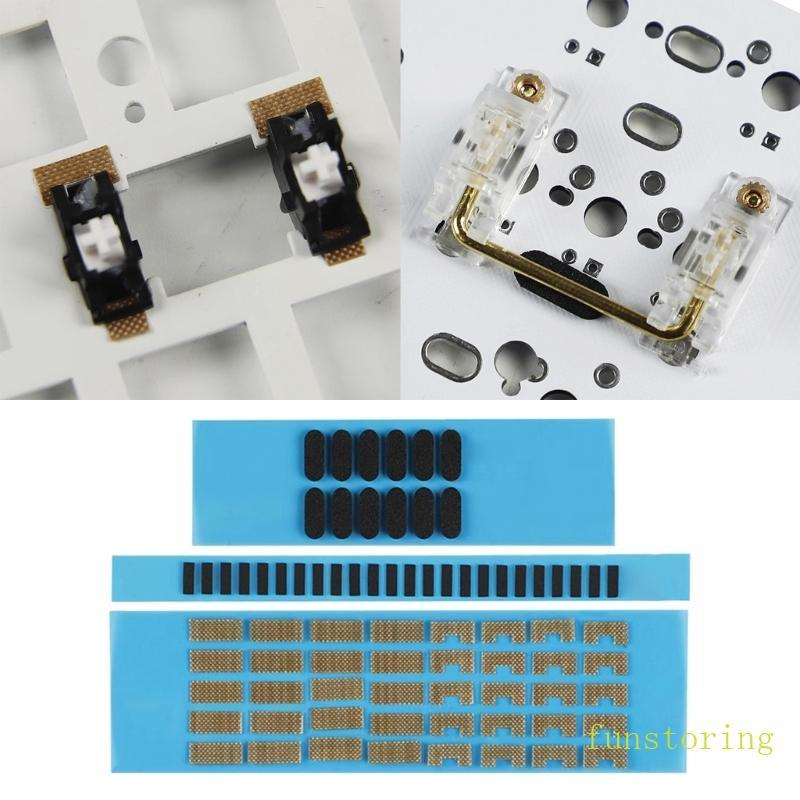 FUN คีย์บอร์ด PCB แผ่นซ่อมคีย์บอร์ดแบบกลไก Stabilizer ปะเก็นเพลา ...