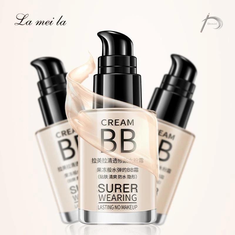 บีบีครีมรองพื้นกันน้ำ ปริมาณ30ML ครีมรองพื้น สูตรควบคุมความมัน ปกปิดเรียบเนียน ครีมกันแดดสูตรกันน้ำ ไวท์เทนนิ่งครีมนวด