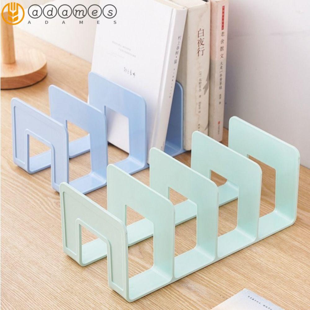 ADAMES เดสก์ท็อป Bookends, จอแสดงผล Strong Divider Book Stand, เครื่อง ...