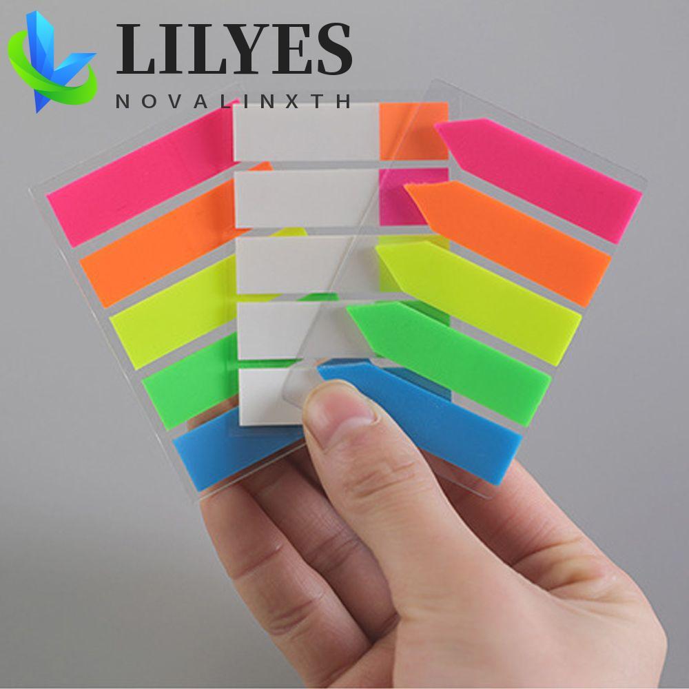 LILYES Candy Color Sticky Notes 100 แผ่น Memo Flags Memo สติกเกอร์ ...