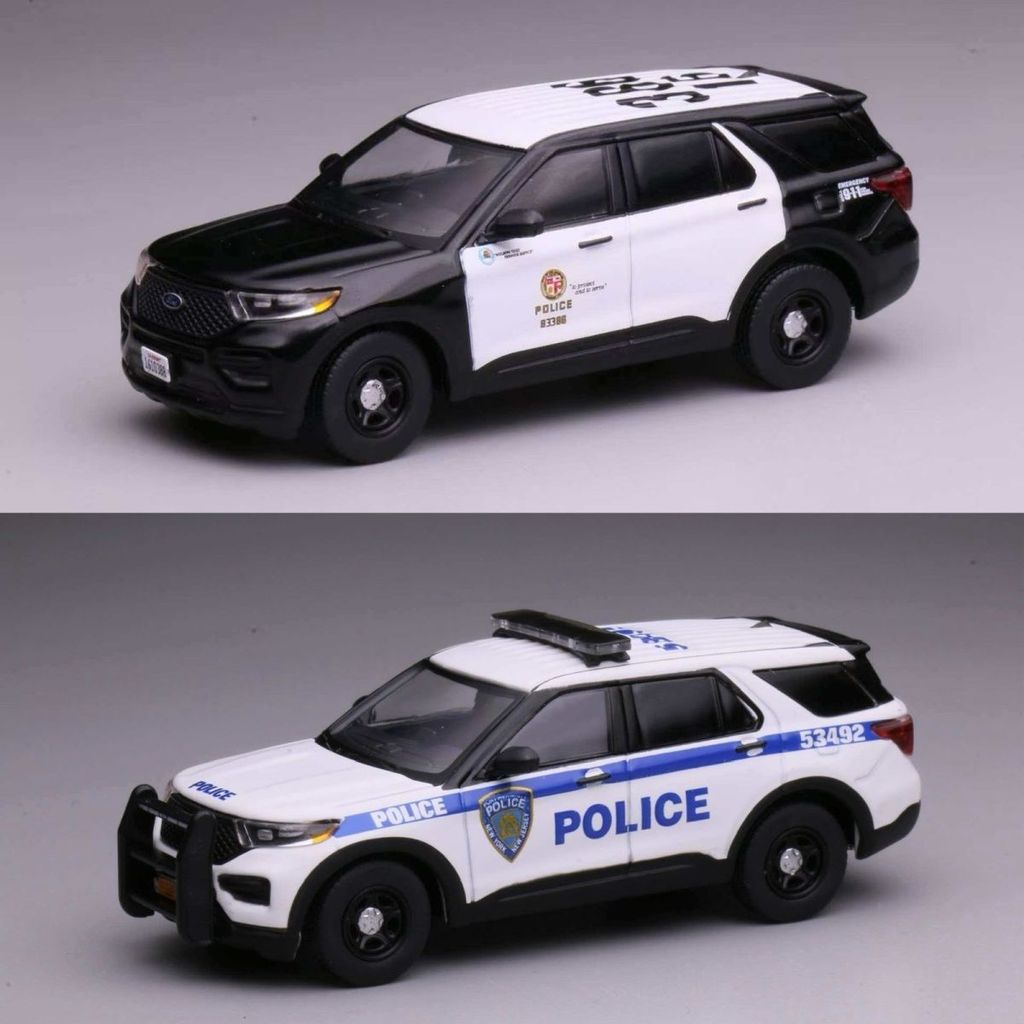 596 1/64 Ford Explorer LAPD New Jersey Port Authority โมเดลรถ รถของเล่น ...