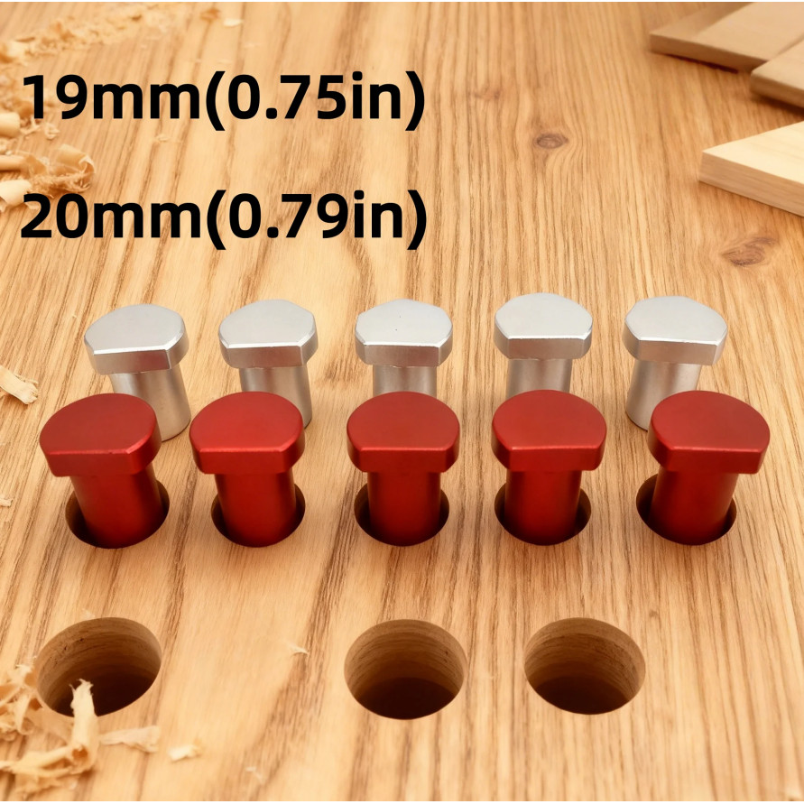 5pcs Workbench Tenon Stopper Bench Dogs - Aluminum Alloy Peg Brake ...