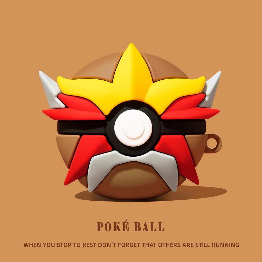 Pokemon Entei Ball น่ารัก Airpods กรณีป้องกัน Airpods Pro 3 กรณีหูฟัง ...