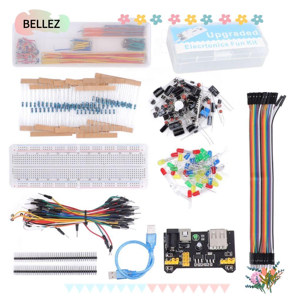 ชุดเริ่มต้น BELLEZ, 830 Tie Points Breadboard Assorted Kit Electronics ...