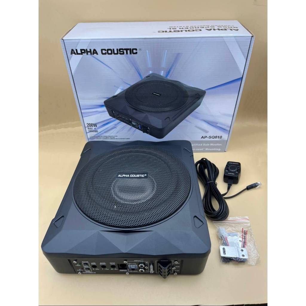 BassBox SUBBOX ยี่ห้อ ALPHA COUSTIC รุ่น ULTRA SLIM AP-SQ010 ขนาดดอก 10 ...