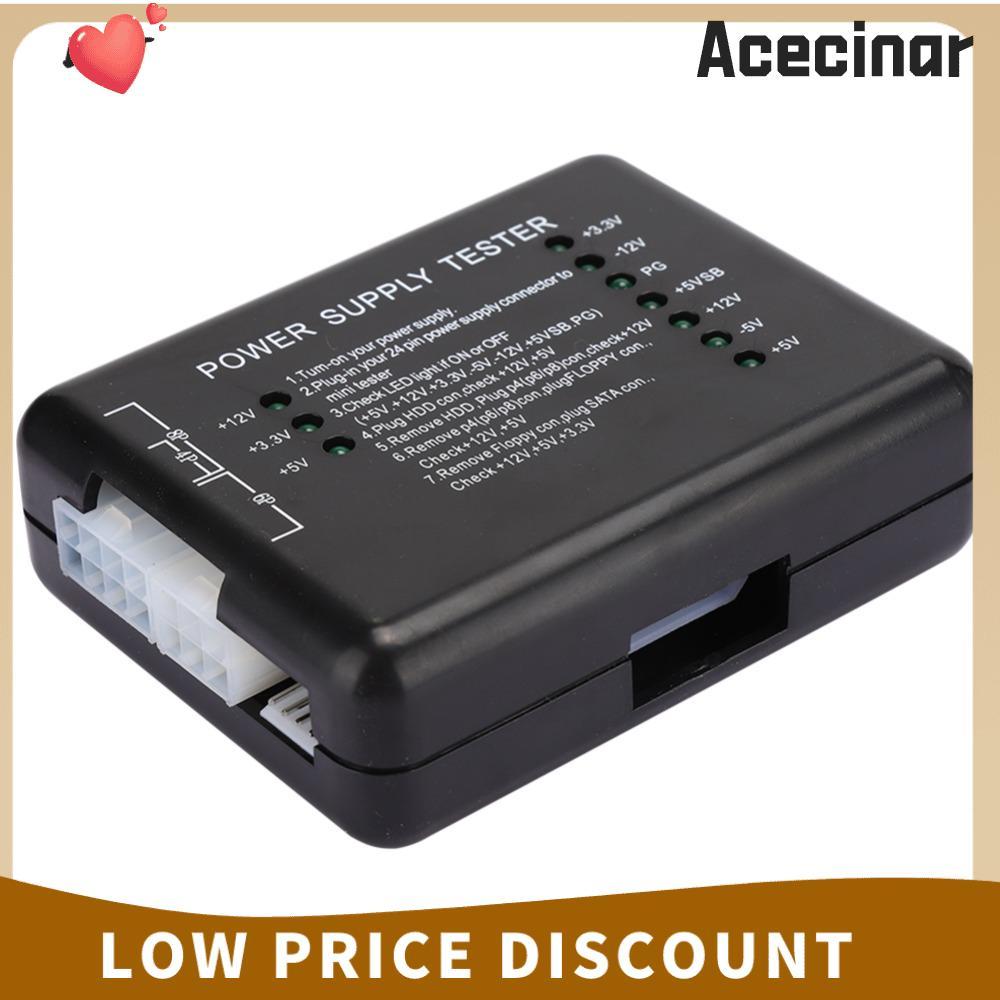 ACECINAR ATX Power Supply Tester, 20/24 Pin Black Power Supply Tester ...