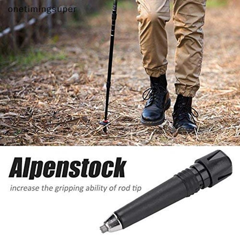 Onetimingsuper Camping Hiking Stick Tip End Cane Rod Crutch Climbing ...
