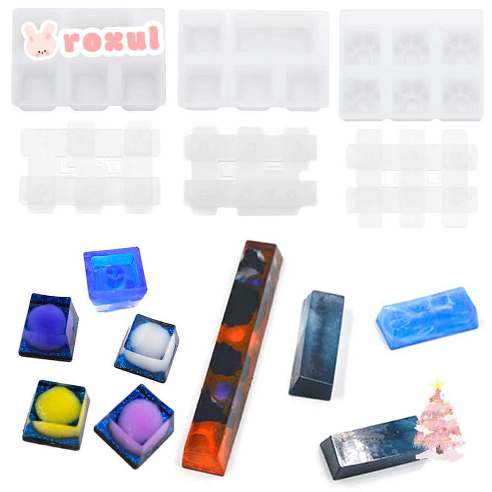 Roxul Key Cap เรซิ่นแม่พิมพ์ Handmade คีย์บอร์ดคริสตัลซิลิโคน Mould ...