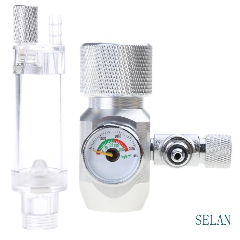 SEL Aquarium Co2 Regulator พร้อมโซลินอยด์วาล์ว Bubble Meter Fine Co2 ...