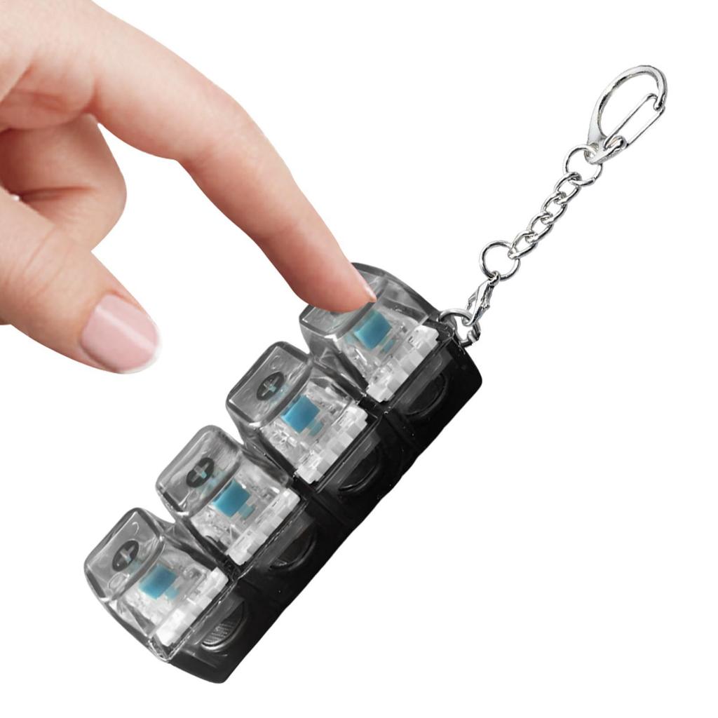 4 คีย์คีย์บอร์ด Fidget ของเล่นพร้อมไฟ LED คีย์บอร์ด Clicker Sensory ของ ...