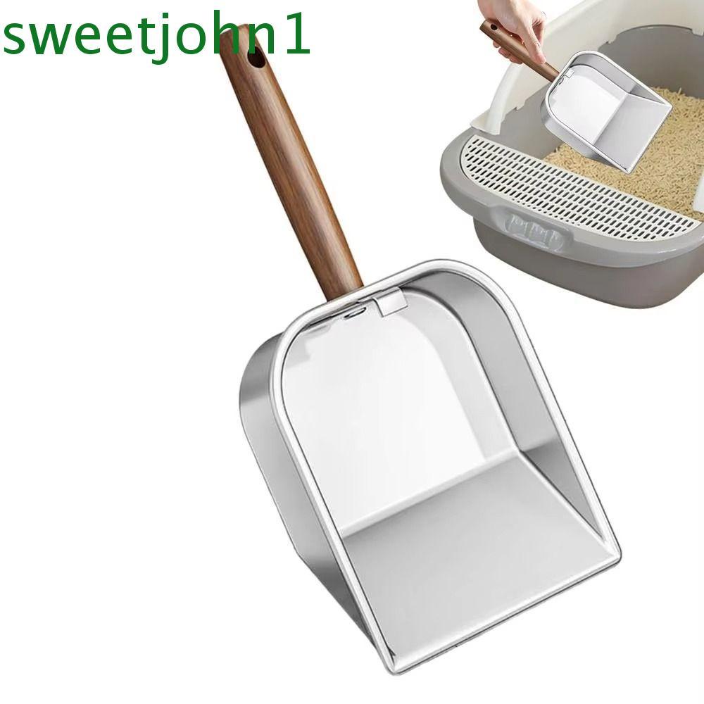 SWEETJOHN Cat Litter Scoop, Hollow Design Long Handled Litter Box ...
