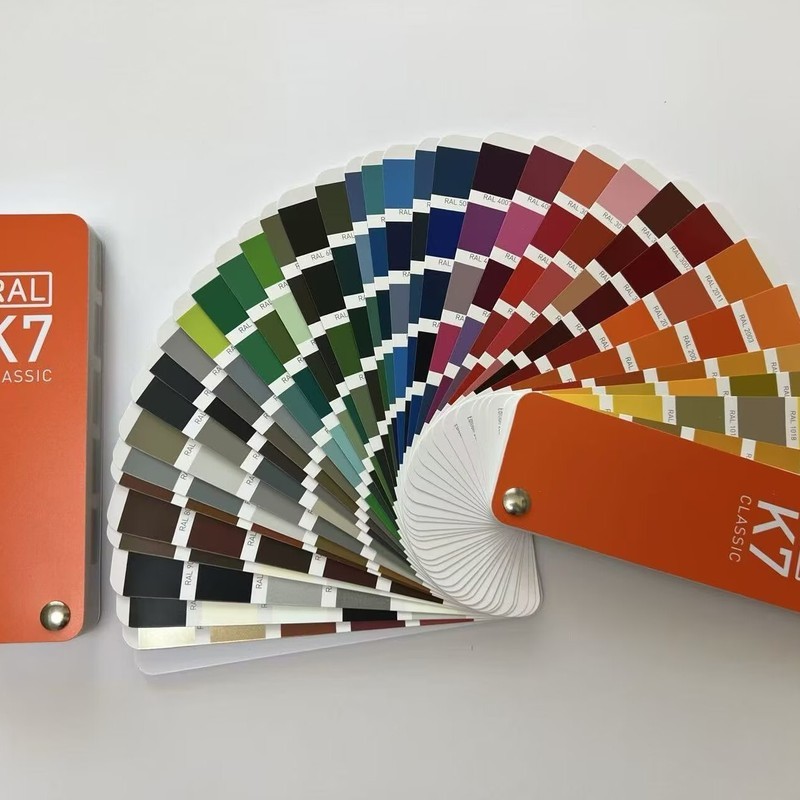 การ์ดสี RAL เยอรมัน K7 International Paint Raul Paint Color Card 216 สี ...