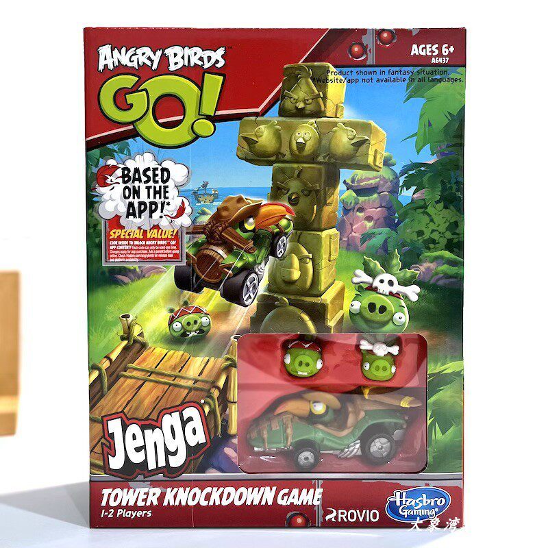 ของเล่นเด็กชุดเกมแบบโต้ตอบ Angry Birds อาคารเล็งเปิดตัวรถ Impact Tower ...