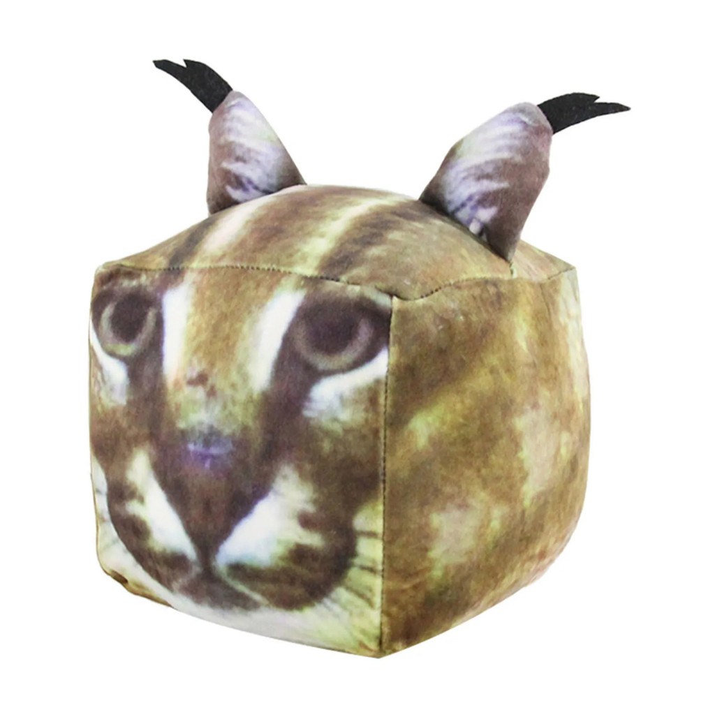Floppa ตุ๊กตา Cube Floppa ตุ๊กตาสัตว์น่ารัก Plushie รูป Caracal หมอน ...