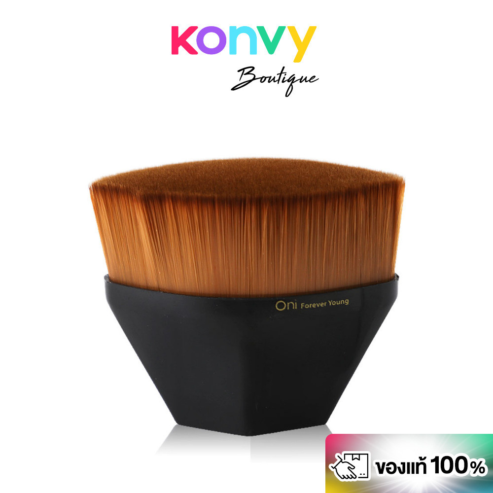Oni Magic Petal Foundation Brush Size M #Obsidian Black โอนิ แปรงลงรอง ...