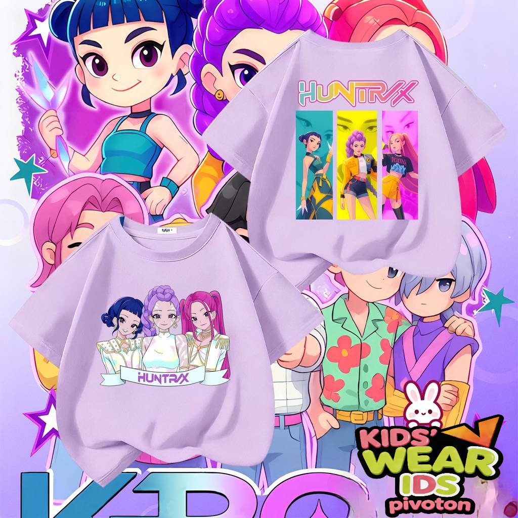 COD (จัดส่งตลอด 24 ชั่วโมง) Kpop Demon Hunters เสื้อเชิ้ต 100-150CM#6 ...