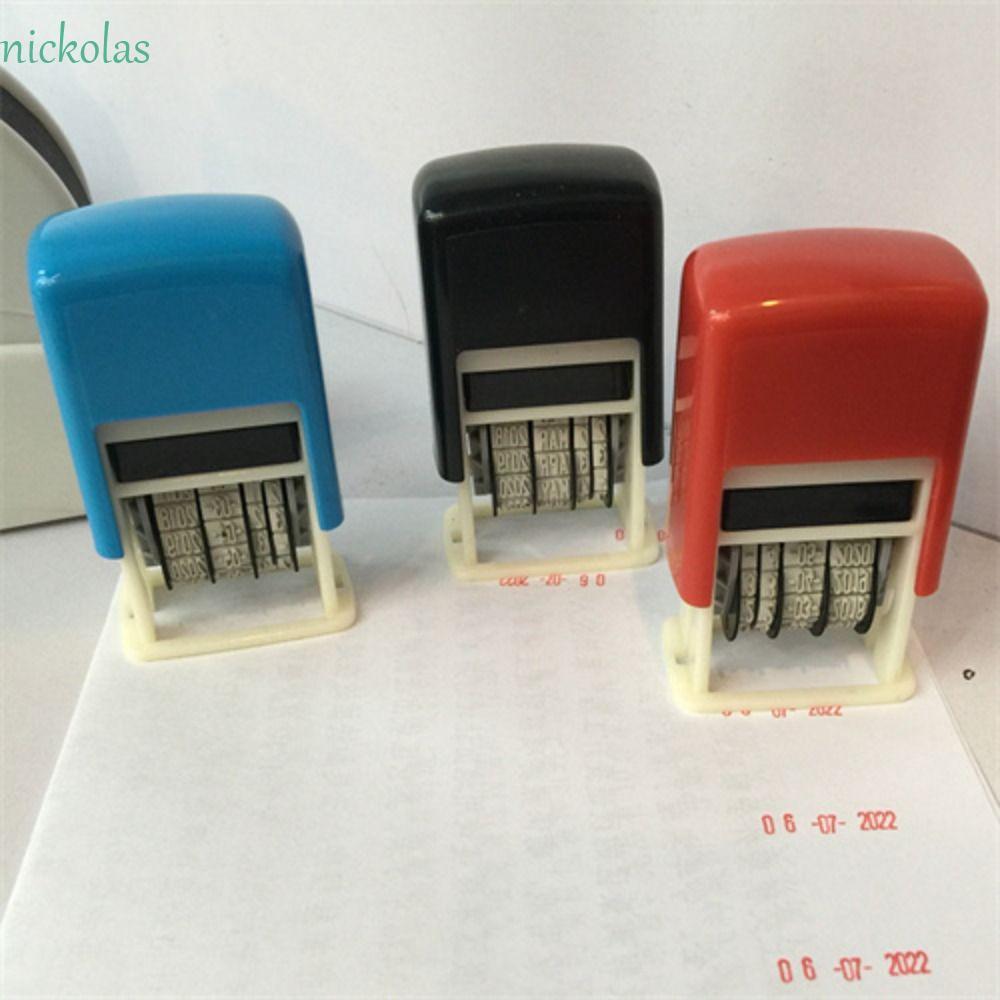 NICKOLAS วันที่ล้อแสตมป์ Self-Inking Mini Self-Inking ปรับ Universal ...