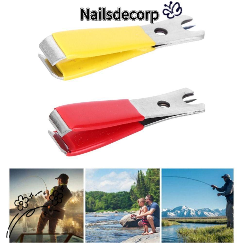 กรรไกรตัดสายตกปลา NAILS Fly Fishing Nipper สแตนเลสมัลติฟังก์ชัน สีแดง ...