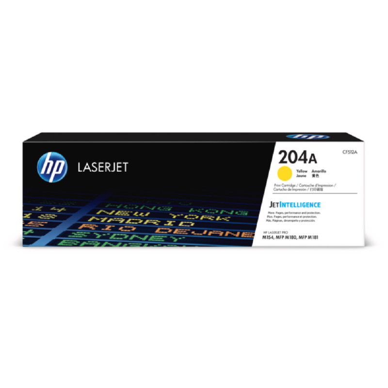 HP ผงหมึกโทนเนอร์ Toner Cartridge รุ่น 204A (CF512A) สีเหลือง | Shopee ...